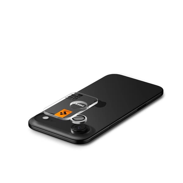 [2-Pack] Spigen iPhone Air hærdet glas kameradæksel EZ Fit - Sølv Silver