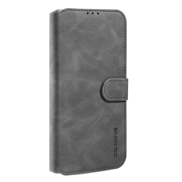 DG.MING Plånboksfodral Konstläder iPhone 13 mini 5.4 tum - Grå