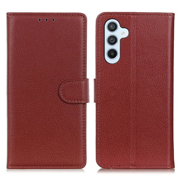Plånboksfodral för Samsung Galaxy S26 Plus Konstläder - Brun