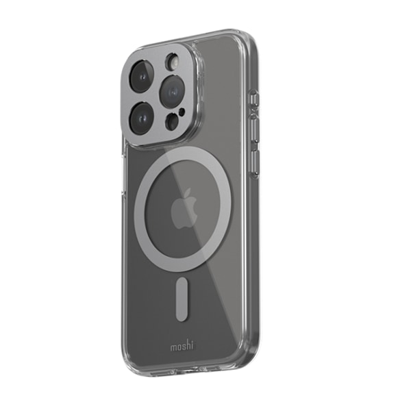 Moshi iPhone 15 Pro Mobilskal Magsafe iGlaze - Meteoritgrå