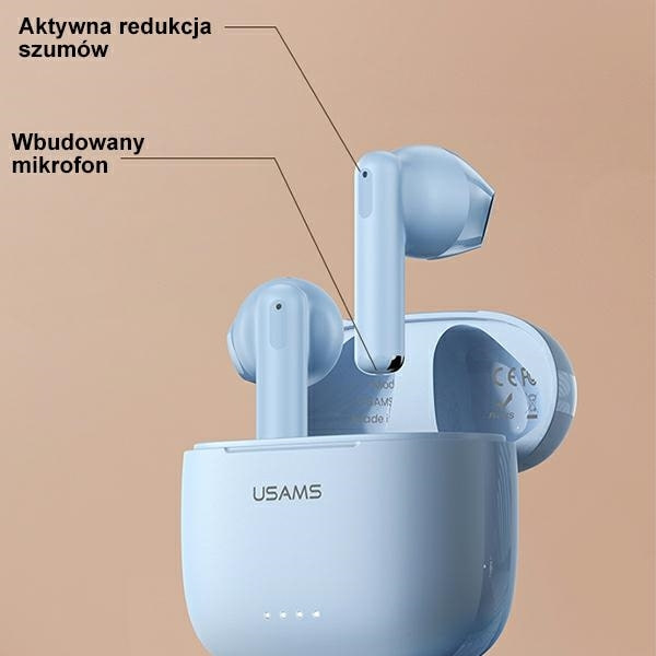 USAMS US14 serie Bluetooth-hovedtelefoner 5.3 TWS - Blå