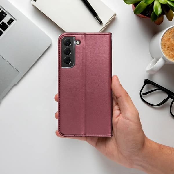 Galaxy A36 Plånboksfodral Smart Magneto - Burgundy Lila