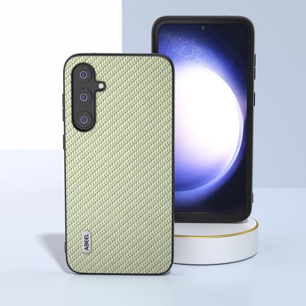 ABEEL Mobilskal till Samsung Galaxy S23 FE Läder PC+TPU Grön