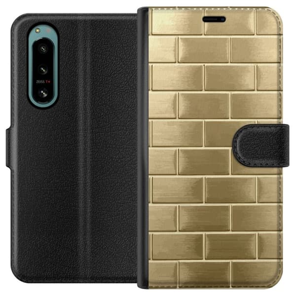 Pung Taske til Sony Xperia 5 IV med gyldne klodser