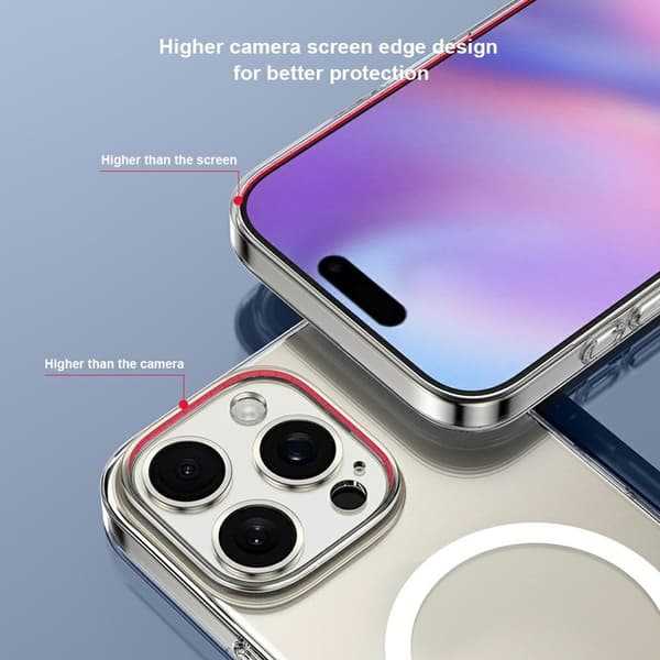XUNDD XDD-0010 Mobilskal till iPhone 16 Pro MagSafe Ultra-Tunn Vit Vit