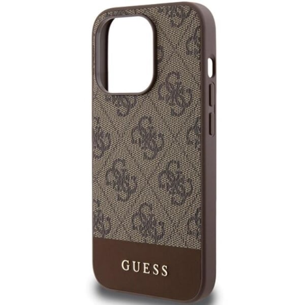 Guess iPhone 15 Pro Max Mobile Cover 4G Stripe Collection - ruskea