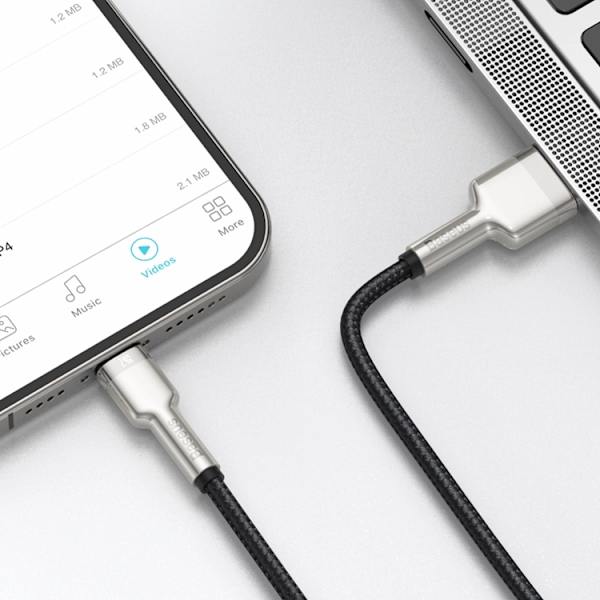 Baseus USB-A till Lightning kabel Cafule Series 2.4A 1m Svart