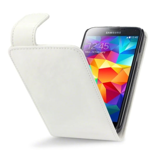Flipfodral med kortfack till Samsung Galaxy S5 - Vit Vit