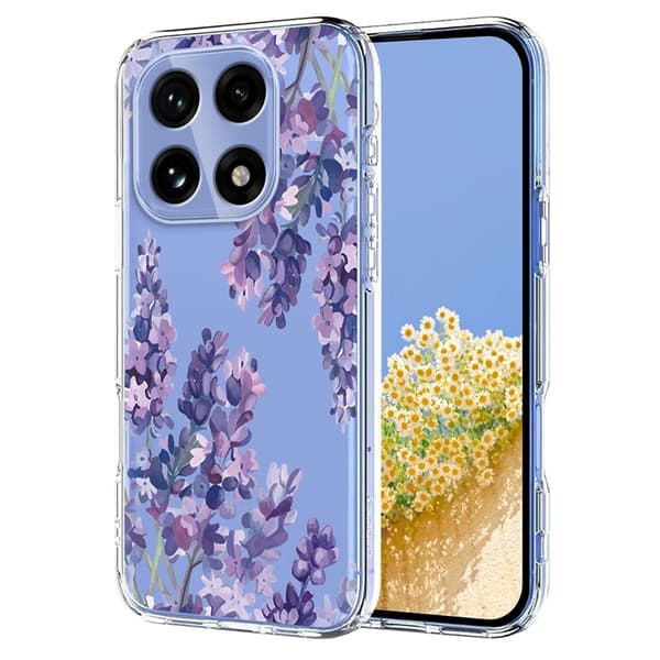 Mobilskal till OnePlus 15 Butterfly Floral Pattern Lila