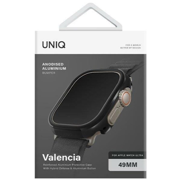 Uniq Apple Watch Ultra (49mm) Skal Valancia - Midnight Svart