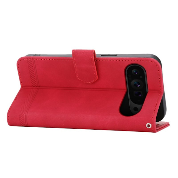 DIERFENG DF-03 Flip Plånboksfodral Google Pixel 9 Pro XL - Röd