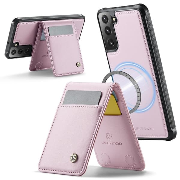 JEEHOOD J06 Mobilskal för Samsung Galaxy S22 5G MagSafe - Rosa