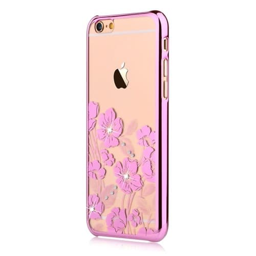 Devia skal med Swarovski-stenar till iPhone 6 / 6S  - Magenta Rosa