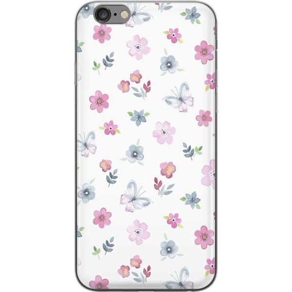 Mobilskal till Apple iPhone 6s Plus med Blommor och fjärillar