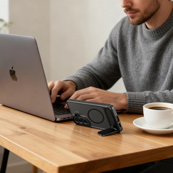 Tech-Protect Mobilskal För Galaxy S26 Magsafe Magrack - Matt Svart Svart