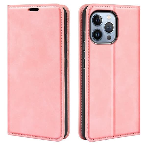 Folio iPhone 14 Pro Plånboksfodral  - Rosa Rosa