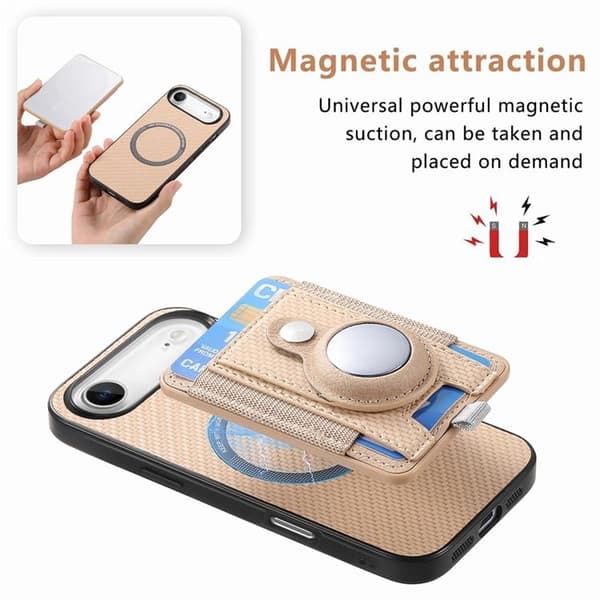 Mobilskal till iPhone Air Detachable korthållare - Apricot Rosa