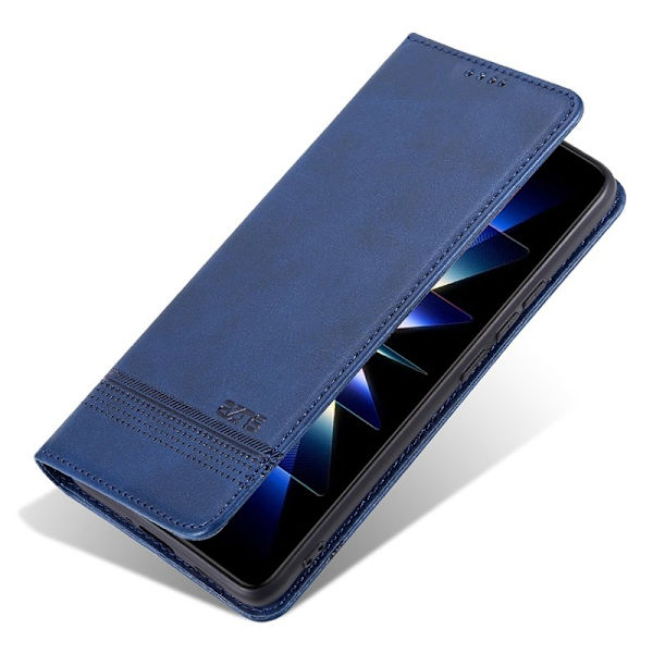 AZNS Samsung Galaxy A36 5G Plånboksfodral Konstläder - Blå