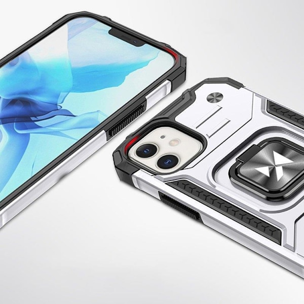 Wozinsky iPhone 14 Mobilcover Ringholder Armor - Sølv Silver