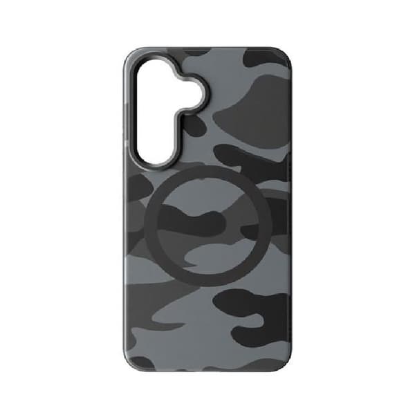 Forcell Telefontaske til Galaxy S25 Plus Magsafe Levels - Sort Camo Black