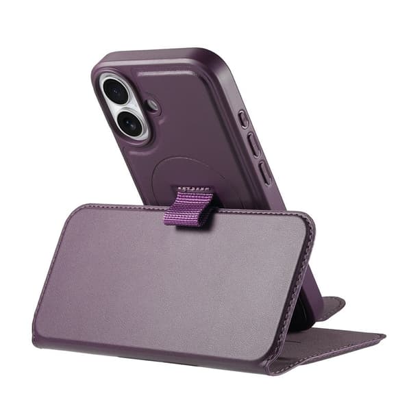 CASENEO iPhone 17 Plånboksfodral RFID-Skydd Konstläder - Lila