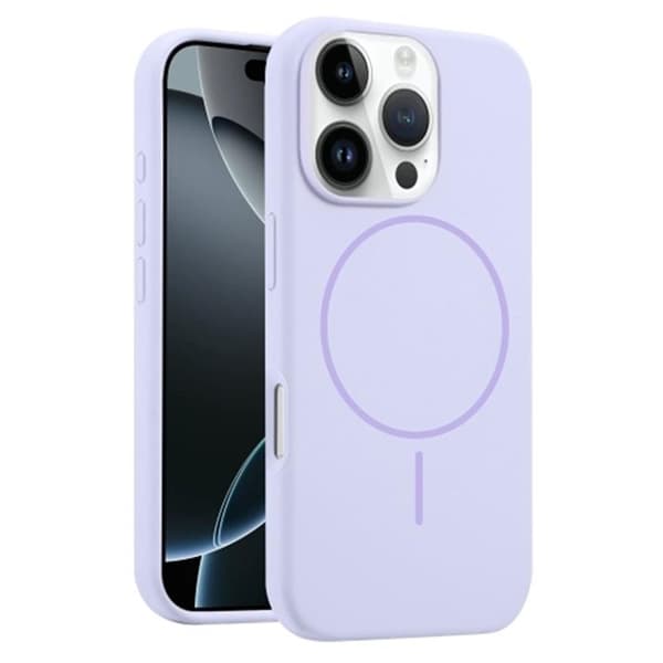 Mobilskal till iPhone 16 Pro MagSafe Silikon Anti Drop - Lila Lila