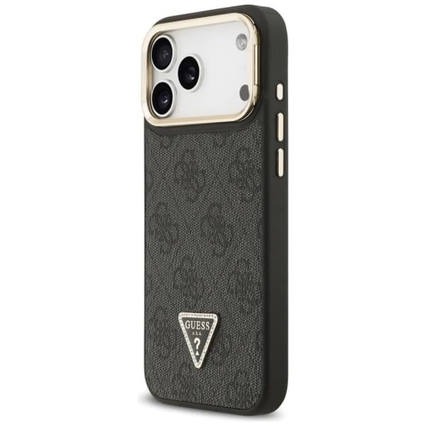 Guess Mobilskal till iPhone 17 Pro Max MagSafe Triangle Logo & Stand Svart