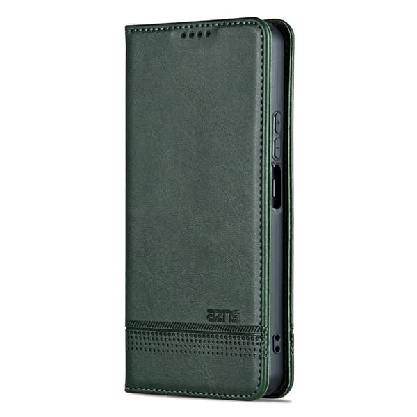 AZNS Samsung Galaxy A06 Plånboksfodral Konstläder - Grön