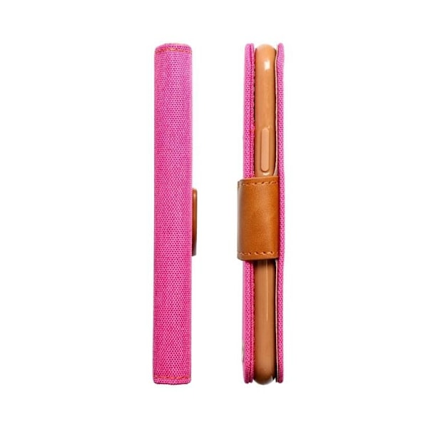 Xiaomi Redmi Note 13 5G Plånboksfodral Canvas - Rosa