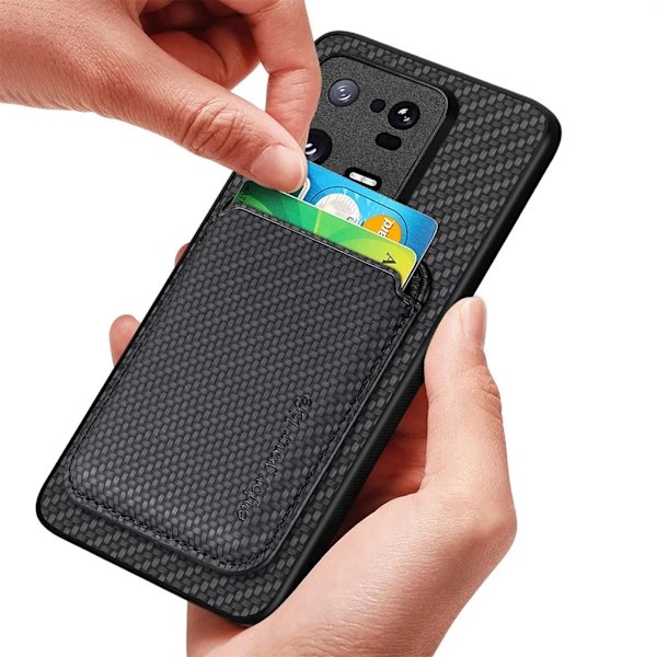Xiaomi 13 Pro 5G Mobilskal Korthållare Detachable - Svart
