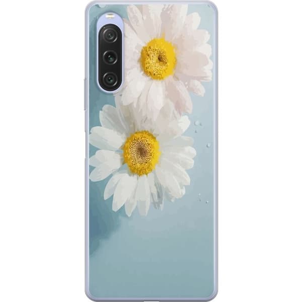Telefontaske til Sony Xperia 10 V med sommerblomster