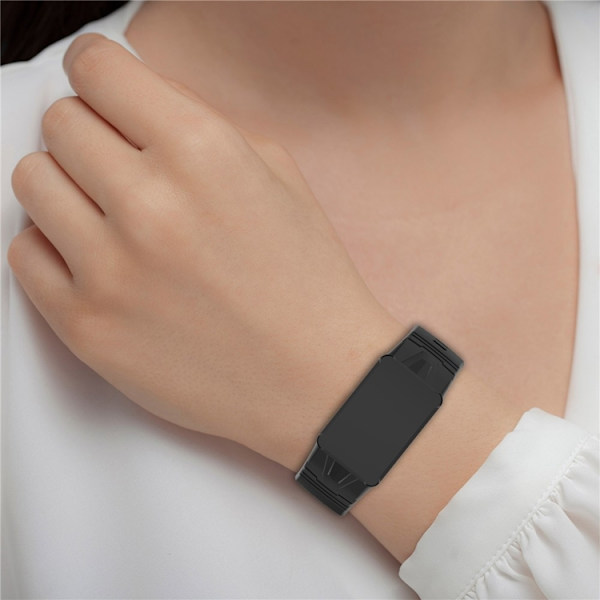 Whoop 4.0 Armband Silikon med Protective Skal - Mörkgrå Grå