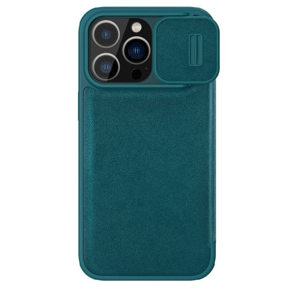 NILLKIN Qin Pro Mobilskal till iPhone 15 Pro Shockproof Grön