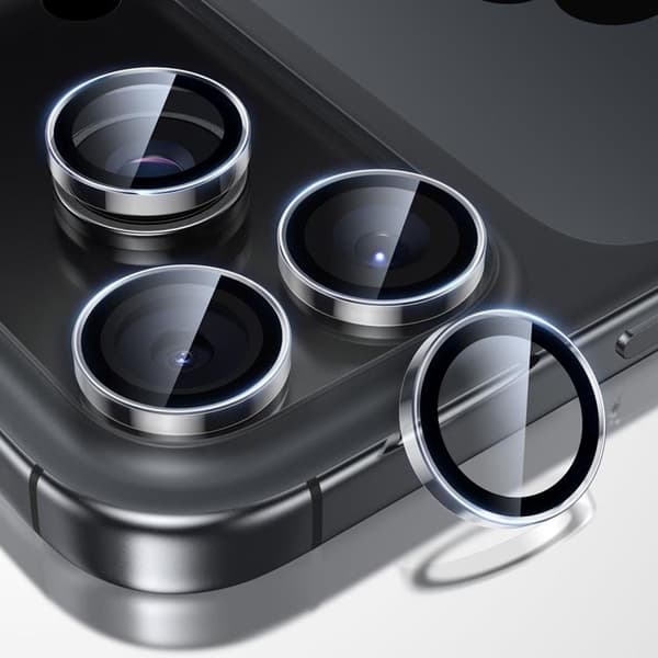 ESR iPhone 17 Pro Max/17 Pro/16 Pro Max/16 Pro Linsskydd Härdat Glas Svart