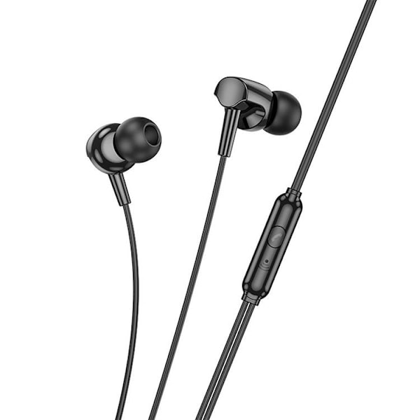 HOCO kablet hovedtelefonstik 3,5 mm mikrofon M122 - sort Black