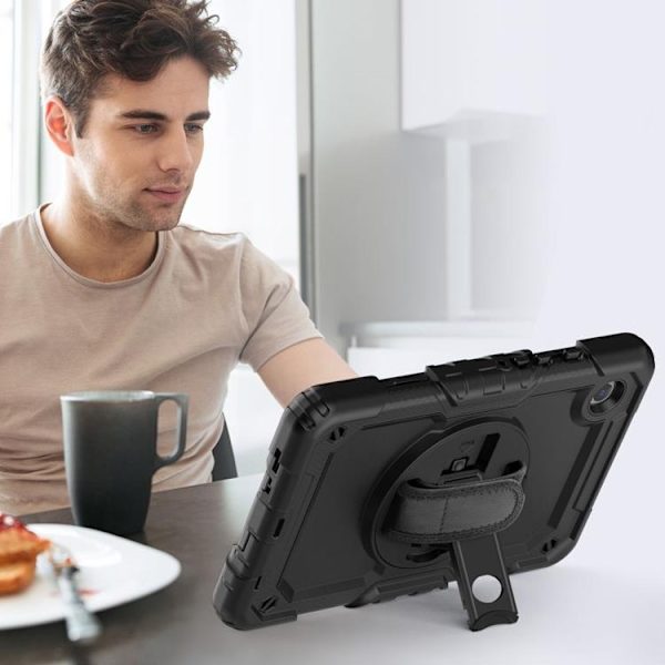 Tech Protect Galaxy Tab A9 Fodral Canvas - Svart