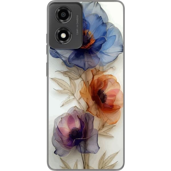 Mobilskal till Motorola Moto E14 med Silkesblommor
