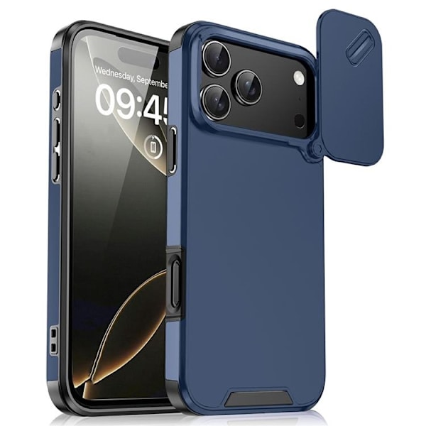 Mobilskal till iPhone 17 Pro Max Slide Kamera - Blå Blå