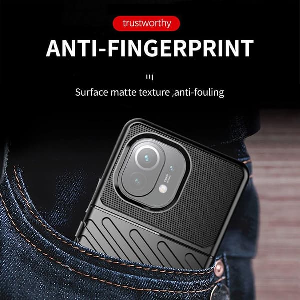 Thunder Twill -mobiilikotelo Xiaomi Mi 11 -puhelimelle - musta Black