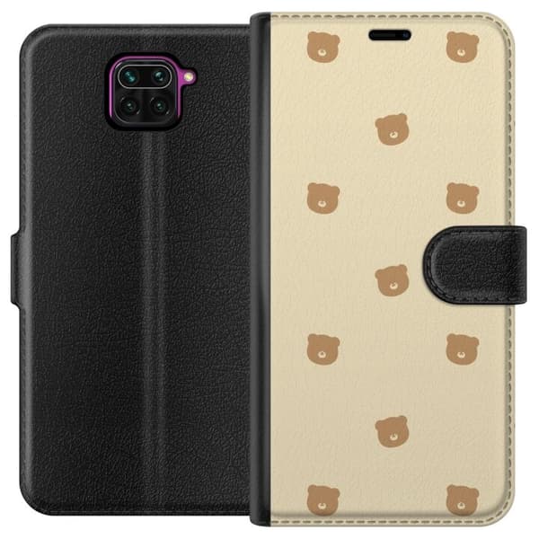 Plånboksfodral till Xiaomi Redmi Note 9 med Björnmönster