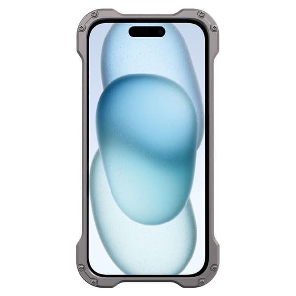 R-JUST RJ-51 Mobilskal till iPhone 15 Plus PC+Aluminium Legering Svart