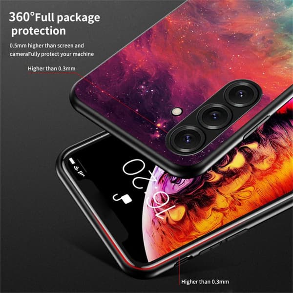 Mobilskal för Samsung Galaxy S26 Härdat glas - Drömmande stjärnhimmel