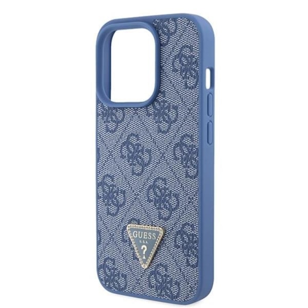 Guess iPhone 15 Pro Mobilskal Triangle Strass - Blå
