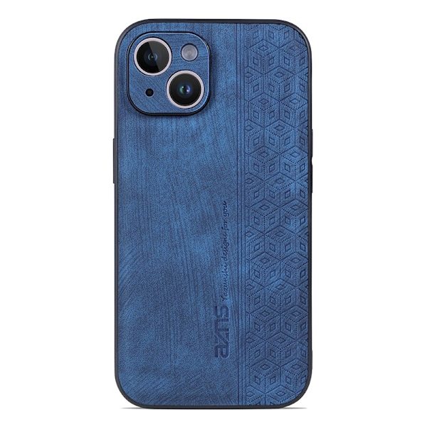 AZNS Mobilskal till iPhone 15 Plus Anti-Scratch PU Läder - Blå