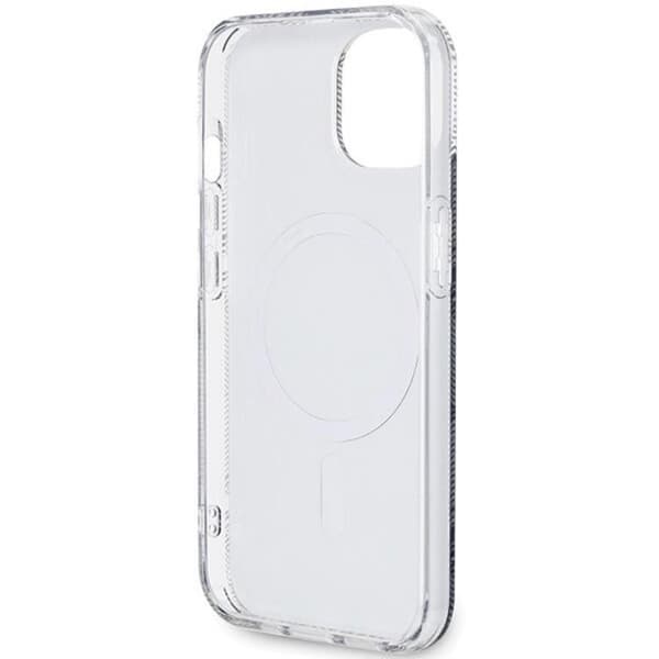 Guess iPhone 15/14/13 Mobilskal Magsafe IML GCube - Sort Black