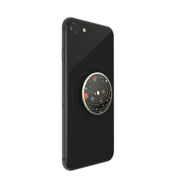 POPSOCKETS Enamel Solar flare Black Irrotettava Grip Black