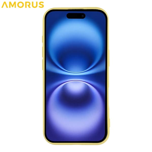 AMORUS Mobilskal till iPhone 17 Precise Cutouts TPU Fiber - Gul Gul