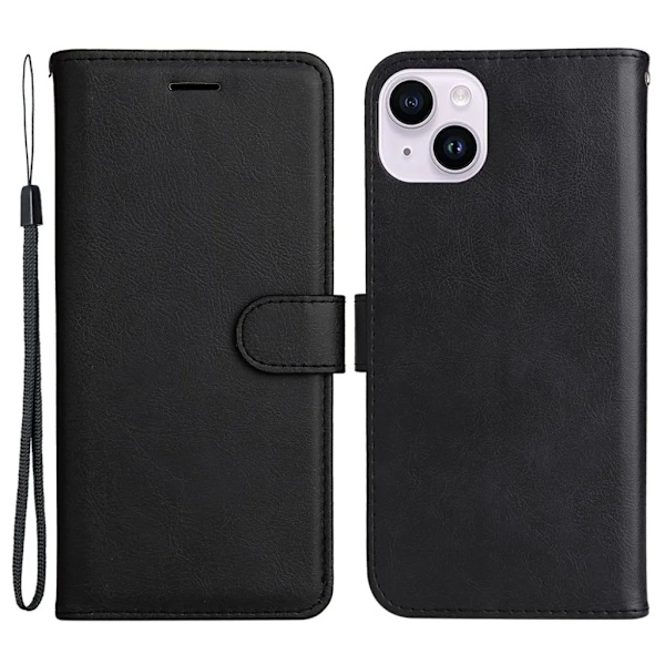 KT iPhone 15 Plus Plånboksfodral - Svart Svart