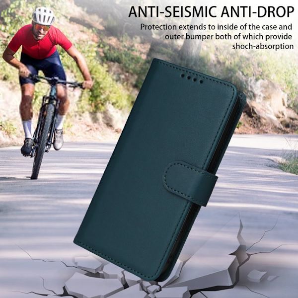 BETOPNICE iPhone 15 Pro Plånboksfodral - Avtagbart Konstläder - Blå