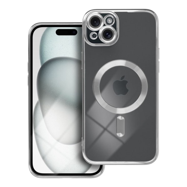 iPhone 15 Plus Mobilcover Magsafe Electro - Sølv